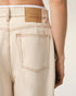 AMI PARIS Beige Cotton Wide Fit Jeans Mens Apparel